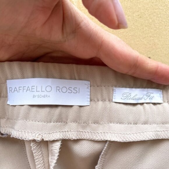 Raffaello Rossi Beige Aisha Pull-On Straight Cropped Pants - 44EU/L-XL 🇮🇹 - Picture 8 of 16
